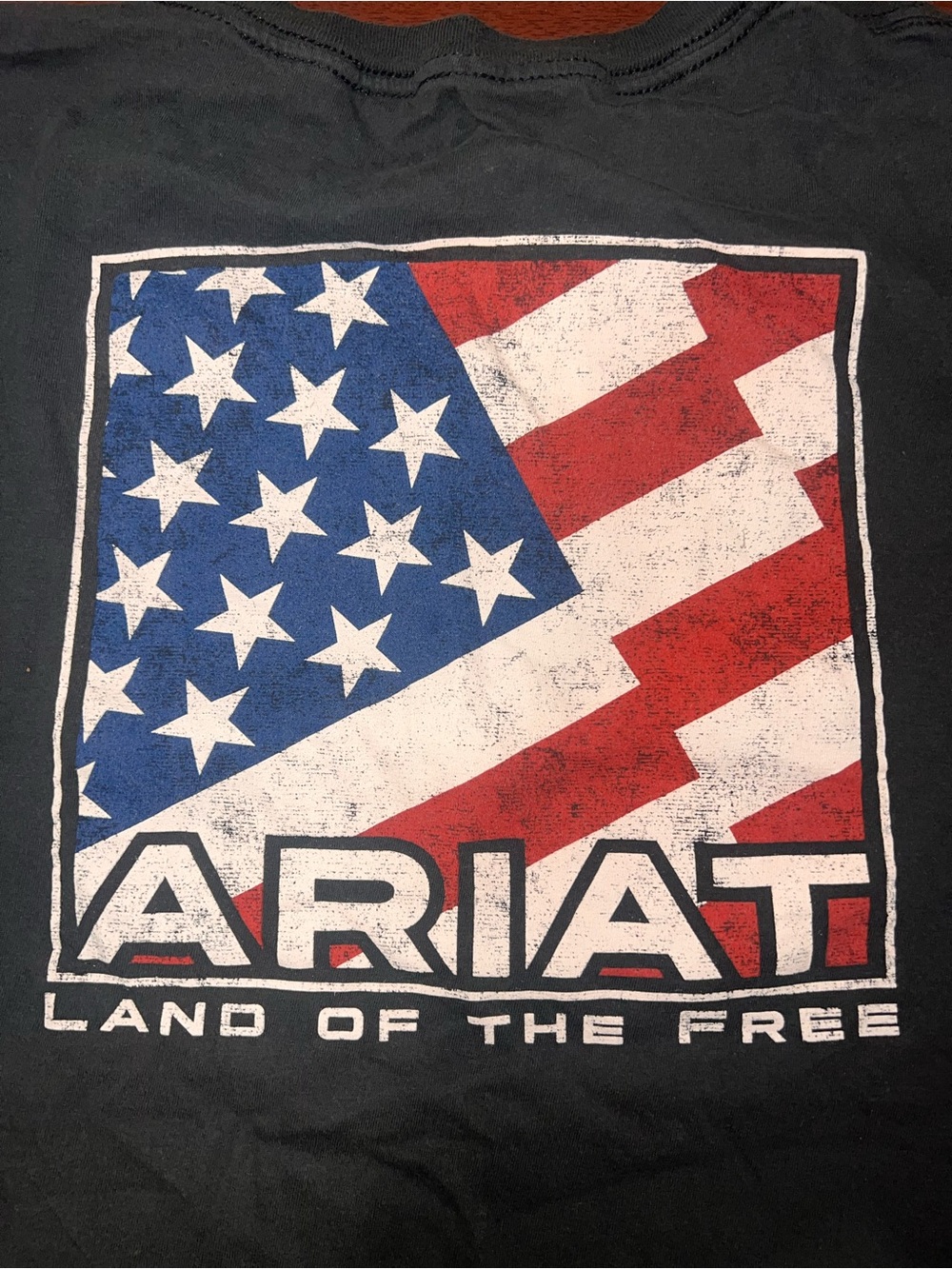 Ariat Black Short-Sleeve Tee with Small Chest Logo - Picture 3 of 3
